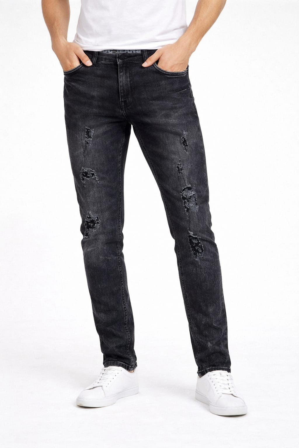 Pantalón De Mezclilla Entubado
