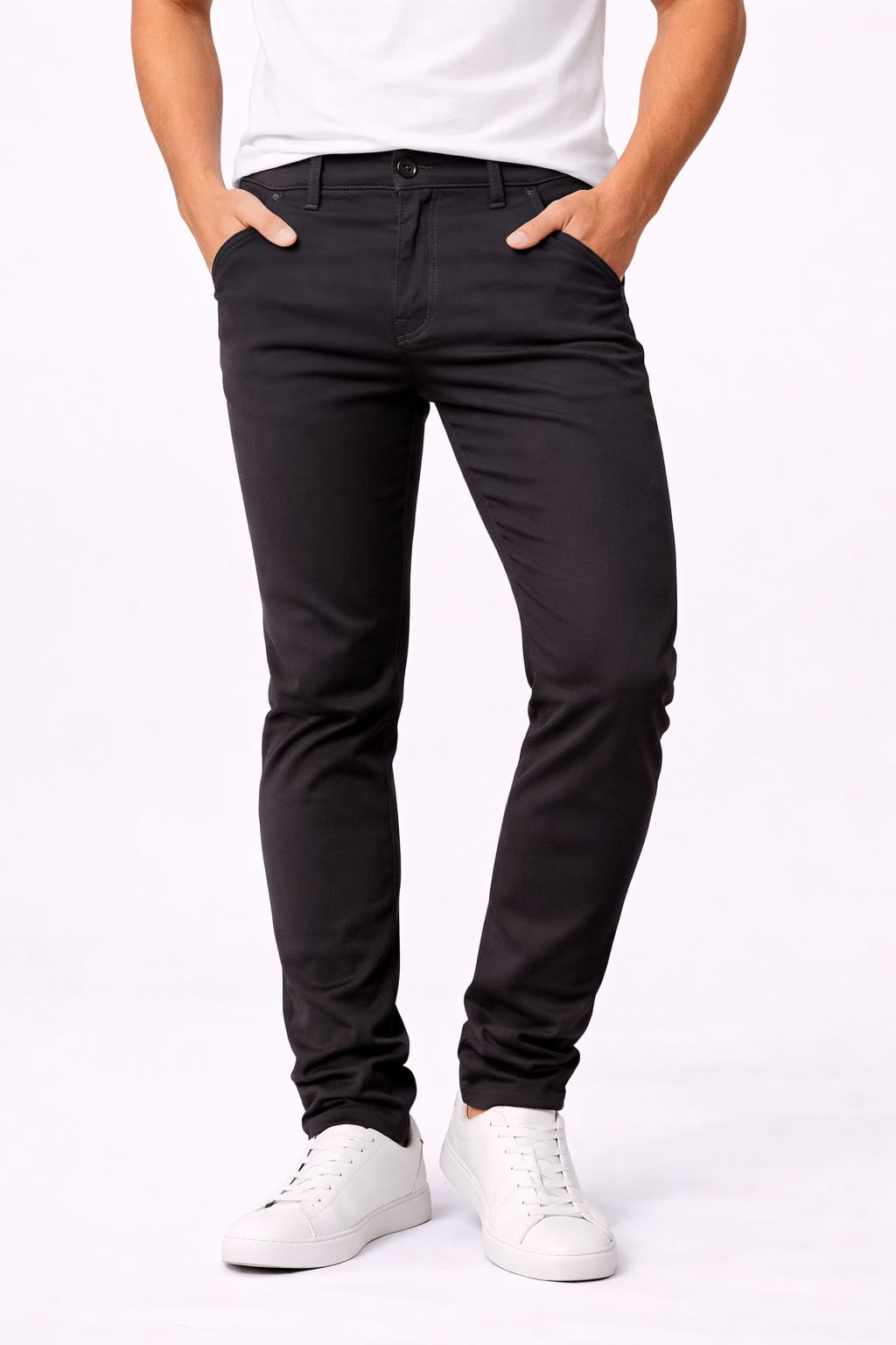 Pantalón De Gabardina entubado