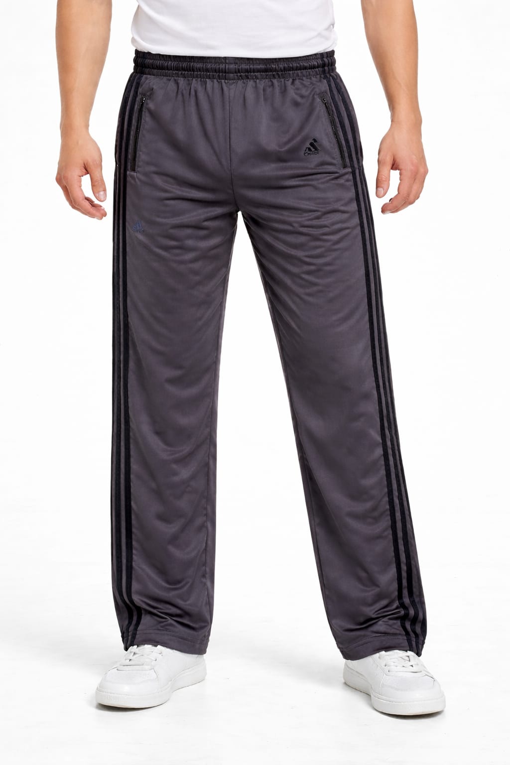 Pants Deportivo Con Cierre En Bolsas Líneas Negras